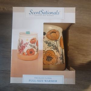 Scentsationals Scented Wax Warmer Freckled Floral Full Size Warmer new